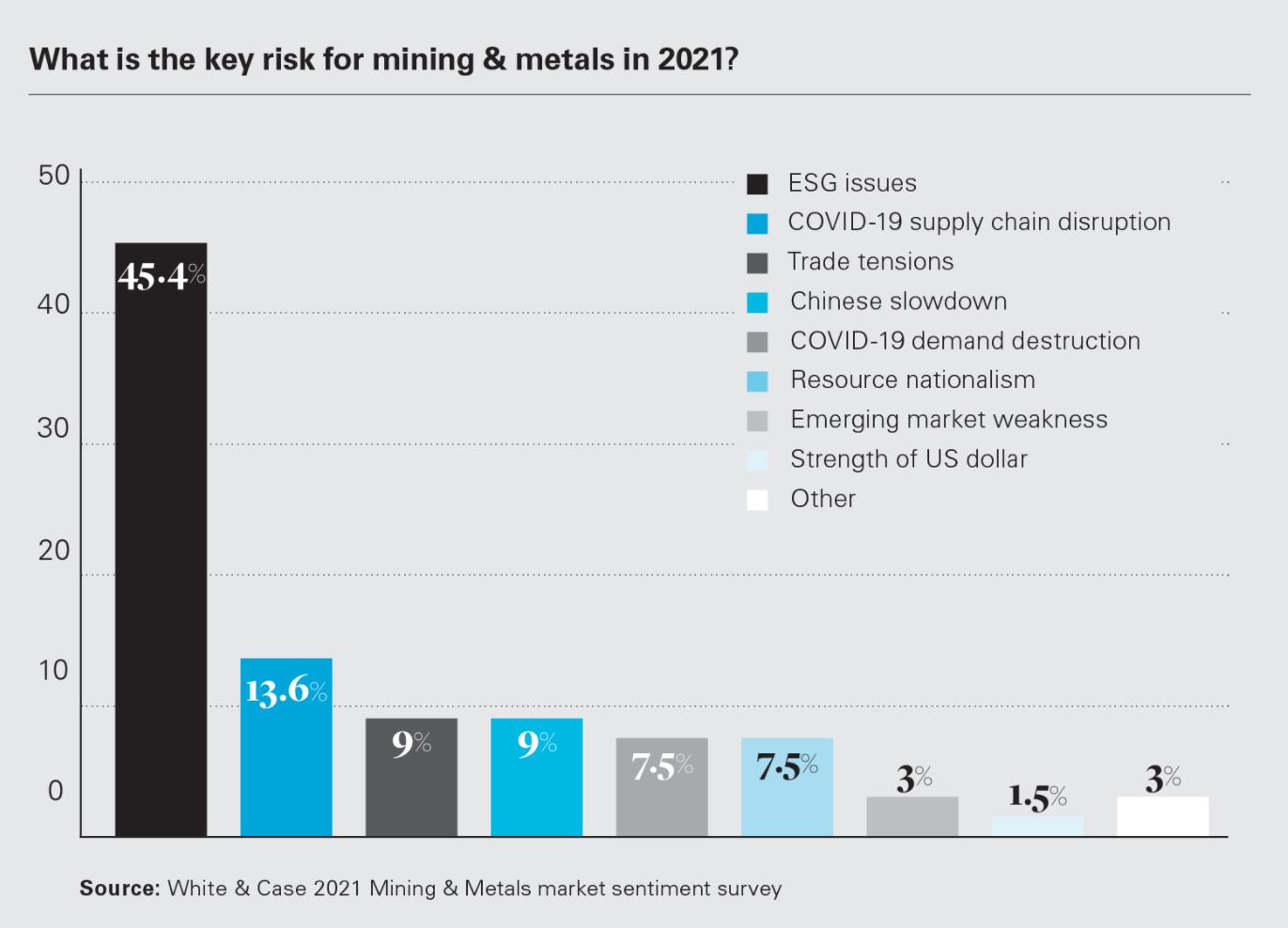the key risk for mining & metal